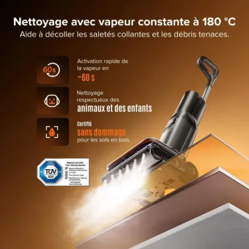 Test roborock F25 Steam Set : l’aspirateur laveur vapeur qui fait (presque) tout en un seul passage