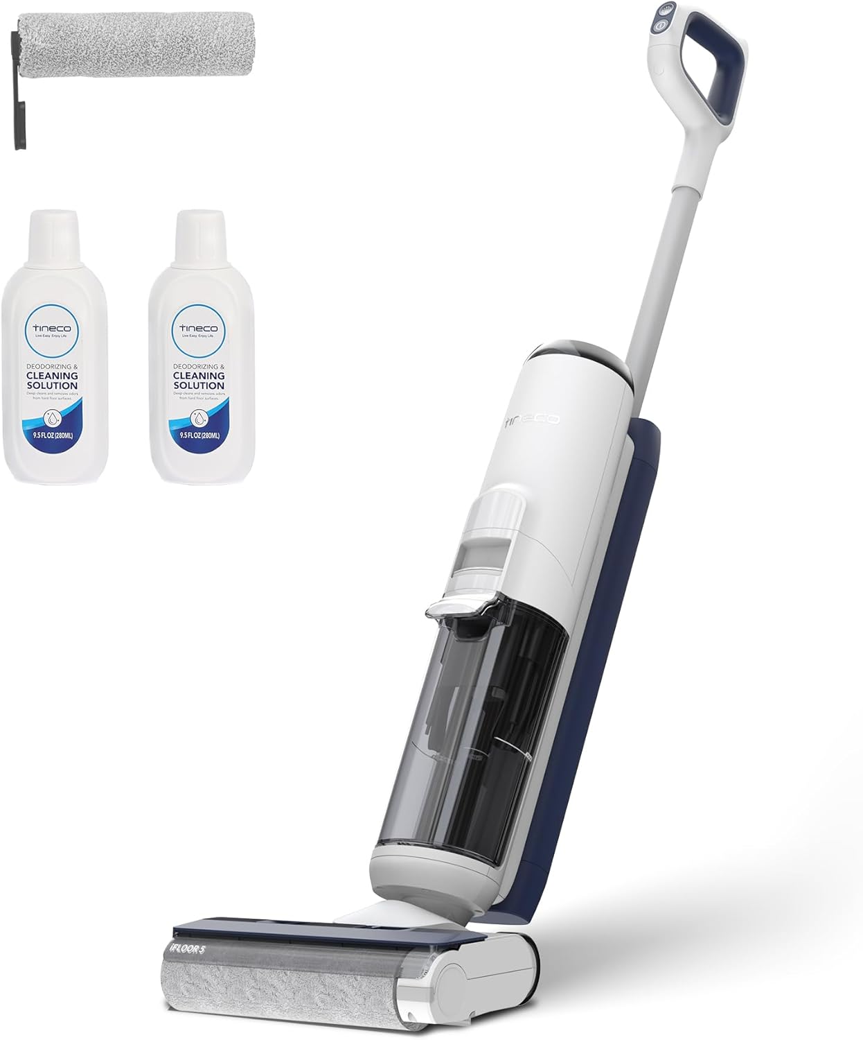 IFLOOR 5 Breeze Complete Aspirateur Laveur, Aspirateur Sec Humide sans Fil pour Sols durs, Nettoyage des Bords, Auto-Nettoyage Automatique, 35 Min d'autonomie, Conception légère