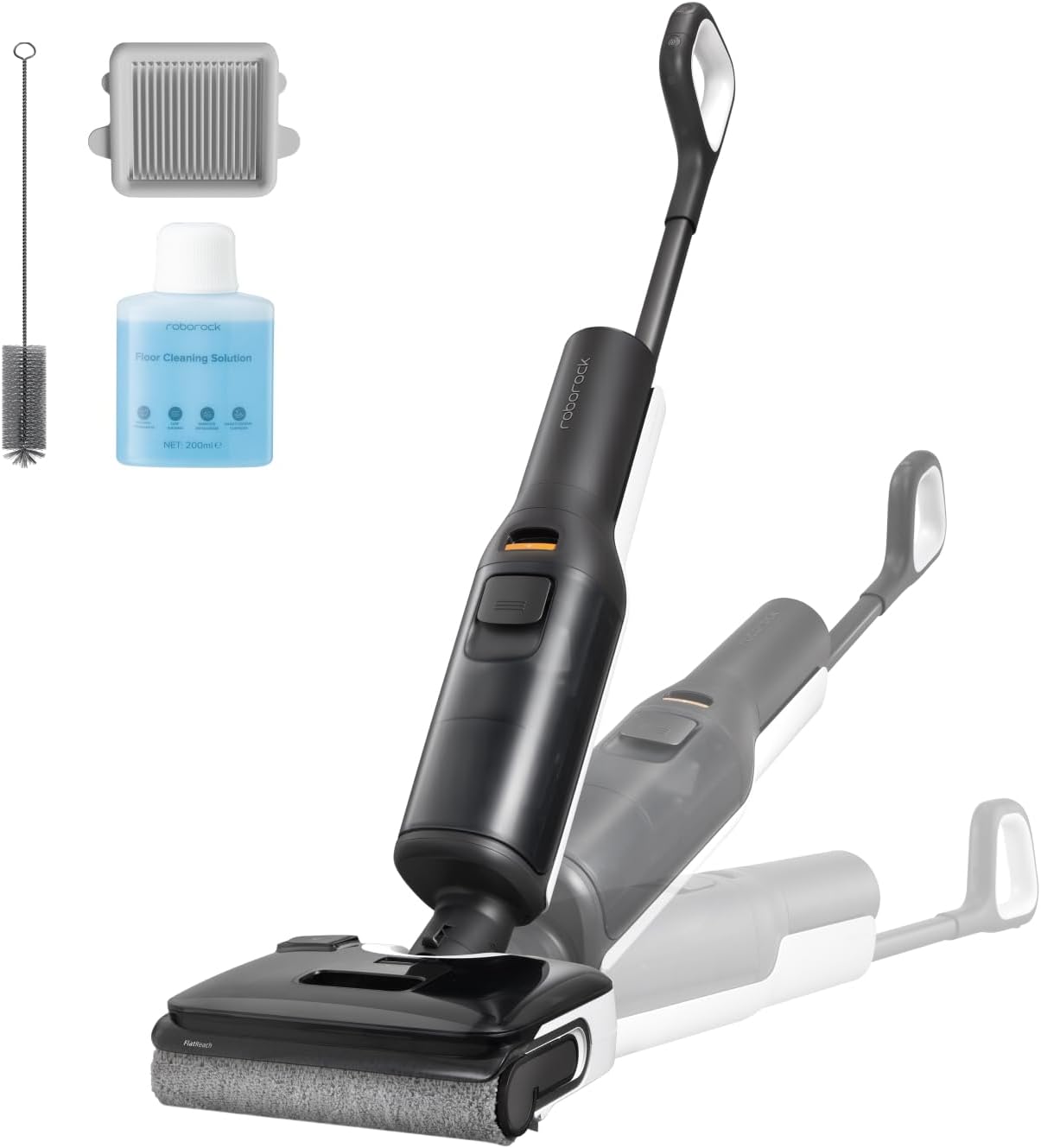 F25 LT aspirateur Laveur 20 000 Pa,Autonettoyage à Haute température de 90 °C, séchage Rapide, inclinable à 180°, Nettoyage Bord à Bord pour sols durs - F25 LT Noir