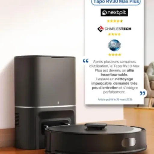 Test Tapo RV30Max Plus : l'aspirateur robot laveur qui sait se faire discret