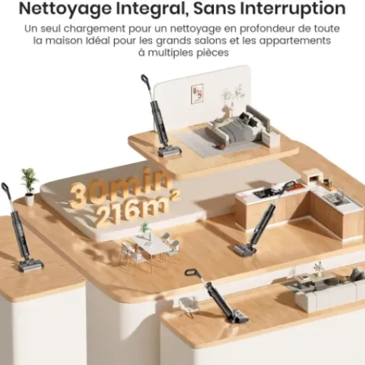 Test Lefant LS200 : L'aspirateur balais laveur silencieux pour vos sols durs