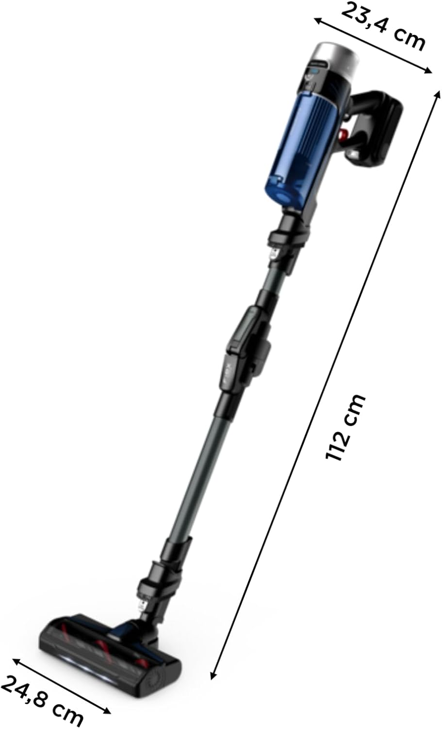 X-Force Flex 9.60 Aqua Aspirateur balai Laveur sans fil, Aspire et Lave Simultanément, Puissant 100AW, Ultra Léger, Autonomie 45min RH20C2WO