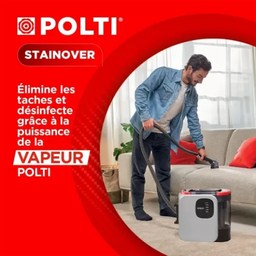 Test Polti StainOver SC20 : la shampouineuse vapeur qui sauve les tapis (mais pas les miracles)