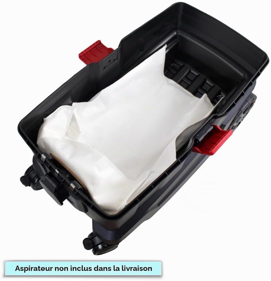 MisterVac - compatible avec les sacs d'aspirateurs professionnels, sacs de rechange 10 pièces Parkside PPWD 30 B2 Prof.