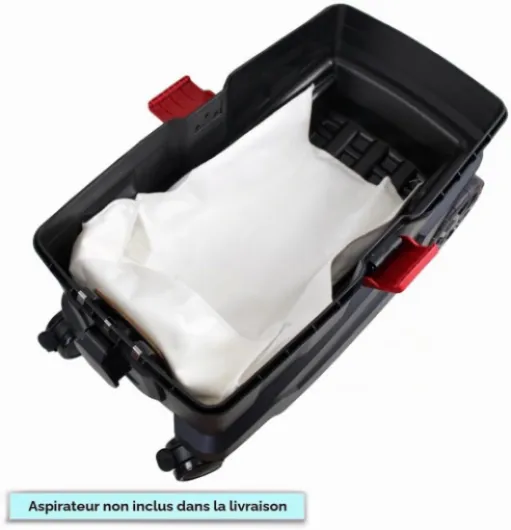 MisterVac - compatible avec les sacs d'aspirateurs professionnels, sacs de rechange 10 pièces Parkside PPWD 30 B2 Prof.