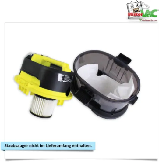 MisterVac - compatible avec les sacs de rechange pour sacs d'aspirateur 20 pièces Parkside PNTSA 20-LI A1
