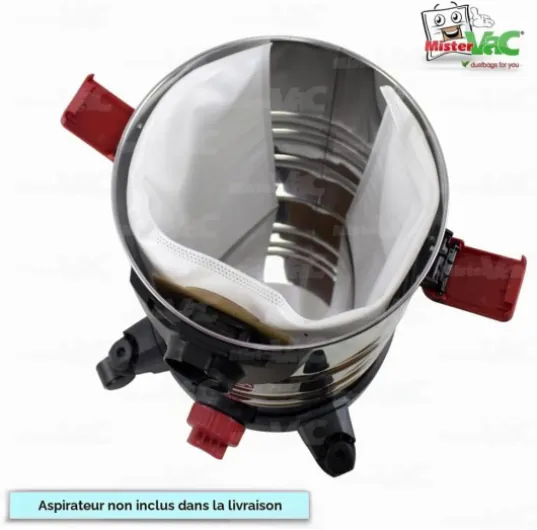 Sacs d'aspirateur compatibles MisterVac, sacs de rechange, lot de 5 Parkside PWS20 C2 Waschsauger,377366 2110
