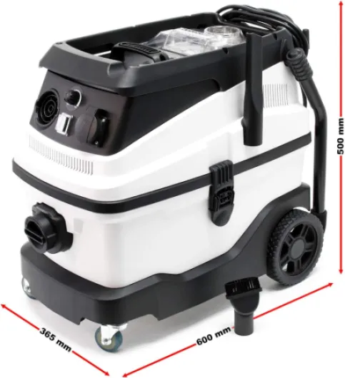Aspirateur Eau et poussière - 1600 W/capacité 30 L - Triple étape de Filtration & Fonction de soufflerie - avec Accessoires - pour Aspiration sèche et Humide
