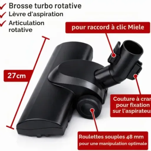 Test Brosse Turbo compatible Miele : enfin une vraie aide pour les tapis et les poils d’animaux
