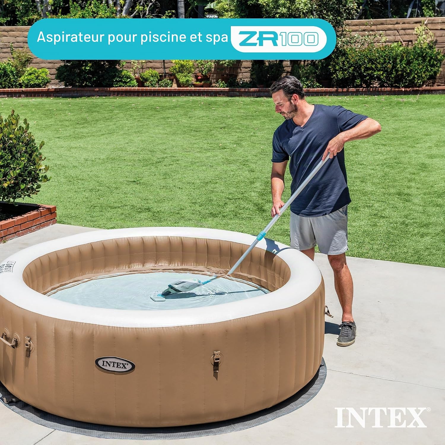 Aspirateur de piscine et spa ZR100 de 45 litres, convient pour une utilisation avec tous les PureSpas, piscines hors sol et piscines creusées