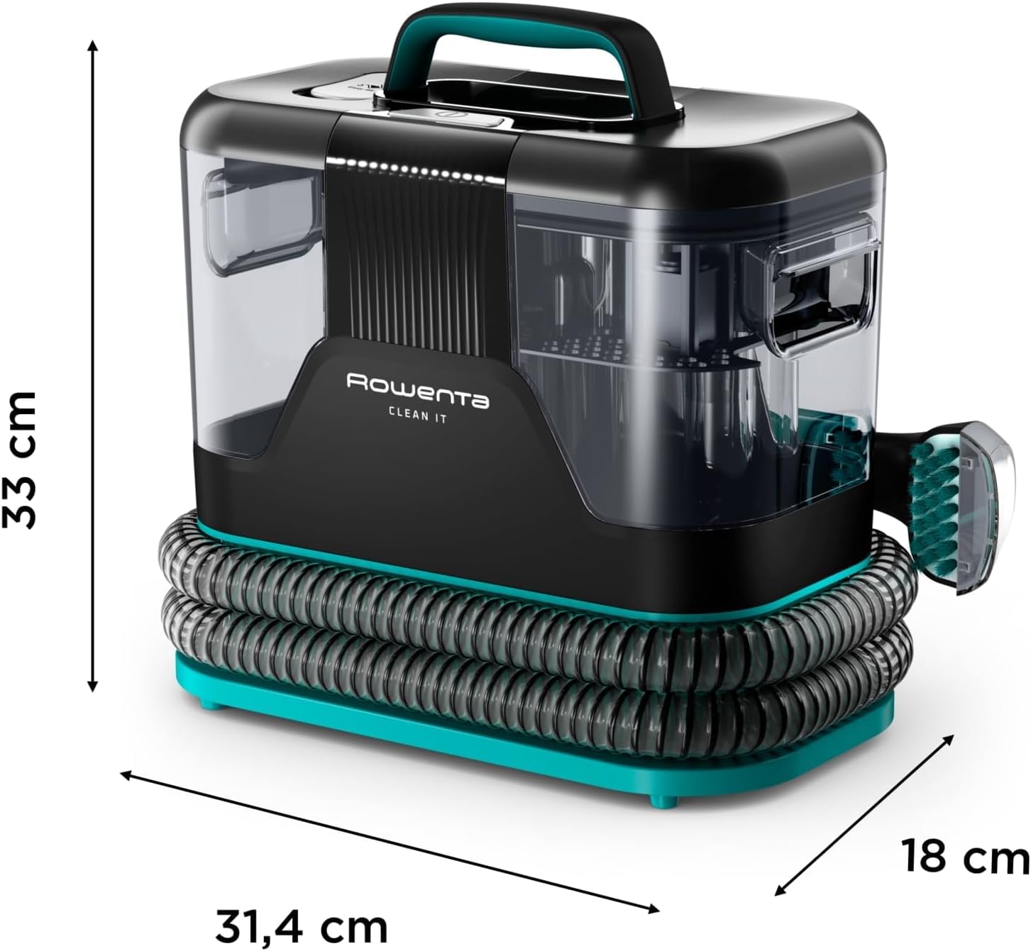 , Clean it, Shampouineuse, Détacheur Nettoyeur de Tache, Rapide et Facile, Intérieur de Voiture, 750W, IN5020F0, Bleu/Noir Clean it Animal Bleu/Noir