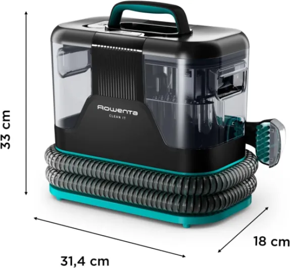 , Clean it, Shampouineuse, Détacheur Nettoyeur de Tache, Rapide et Facile, Intérieur de Voiture, 750W, IN5020F0, Bleu/Noir Clean it Animal Bleu/Noir